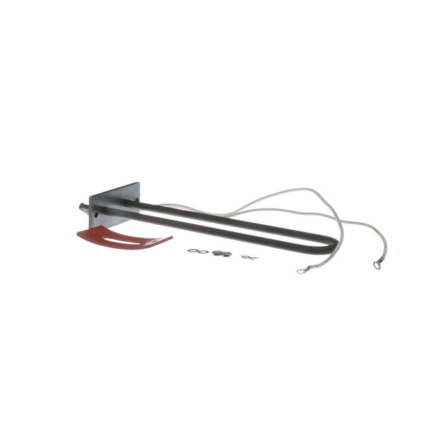 A black and red Cleveland dryer heating element.