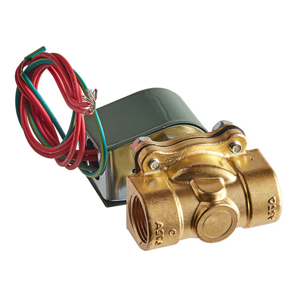 A Cleveland brass valve with wires.