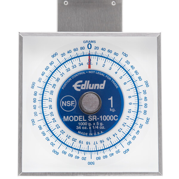 Edlund SR1000C Premier Series 34 oz. / 1000 g Mechanical Portion Scale