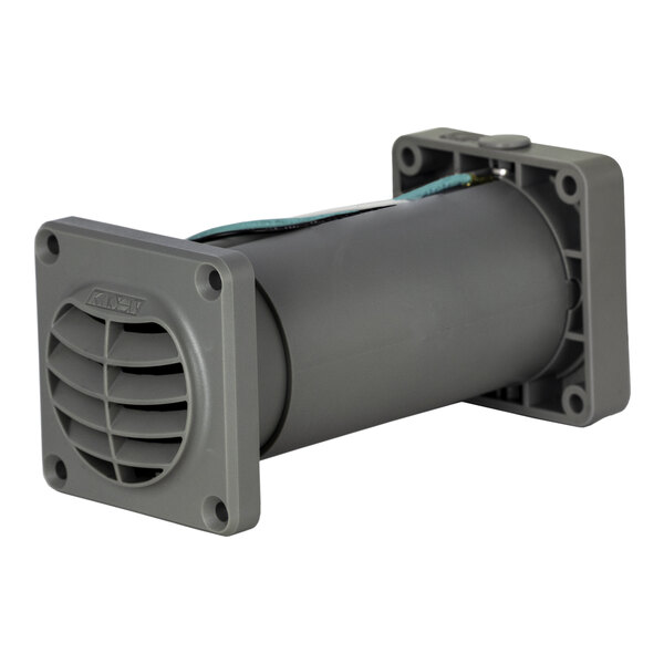 A gray Kason 1825LE Intelli-Vent pressure relief port with a cylindrical body and vented front cover.