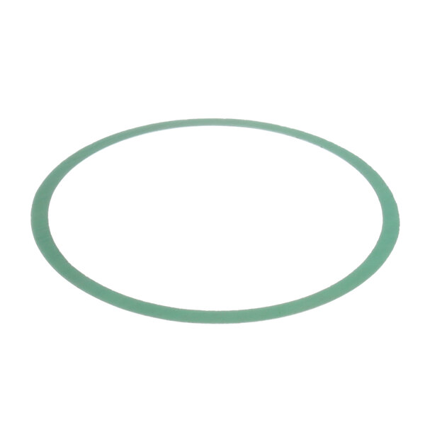 A green rubber circular gasket.