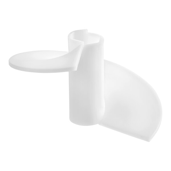 White plastic Manitowoc Ice auger flighting.