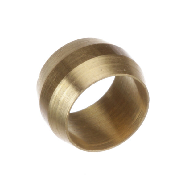 A close-up of a brass Jade Range sleeve with a flat surface.