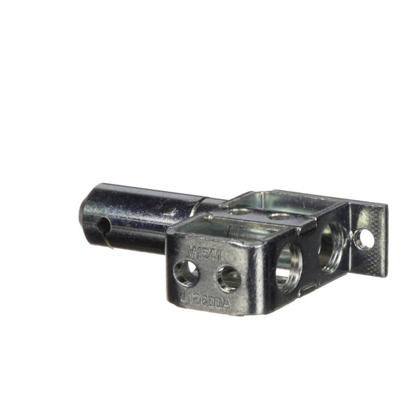 A close-up of a Nieco 2011-A pilot burner metal bracket with holes.