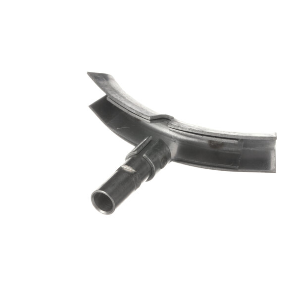 A black plastic tube with a small hole on the end.