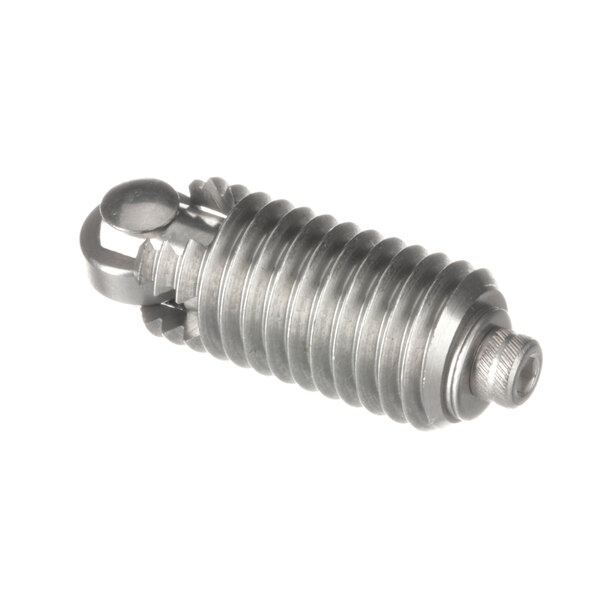 A metal screw with a metal handle.