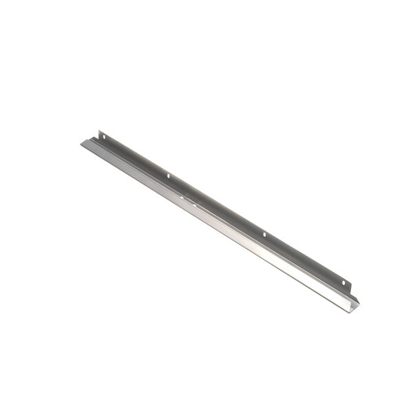 A metal bar with holes on a white background.