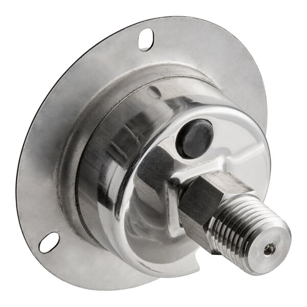 A Cleveland back mount press gauge with a threaded nut.