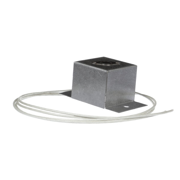 A close-up of the metal box on a Lang Q9-60102-102 Limit.