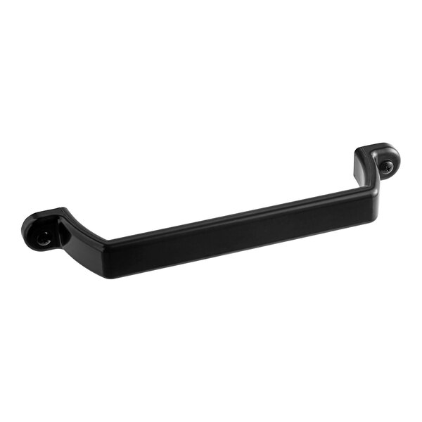 A black rectangular Vulcan door handle.