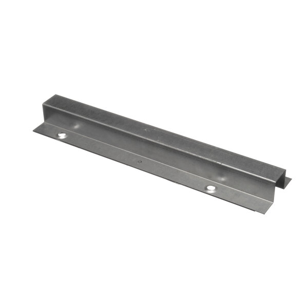 A metal beam with two holes on the side.