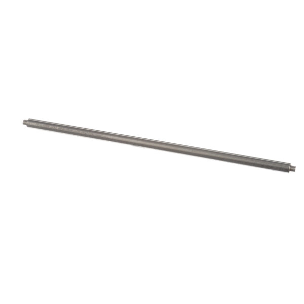 A long metal rod with a handle on a white background.