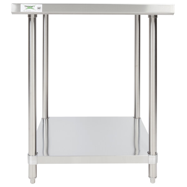 Stainless Steel Work Table with Undershelf - 30