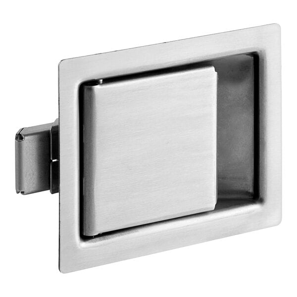 A silver rectangular LTH PDL-STD 50 latch with a square hole in the middle.