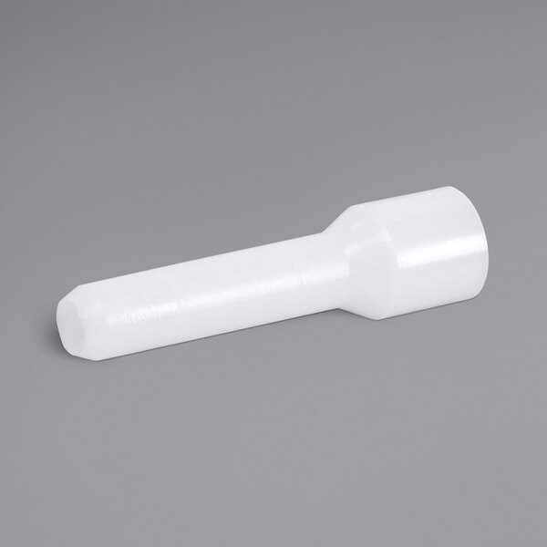 A white plastic Grindmaster-Cecilware nozzle extension tube with a white cap.