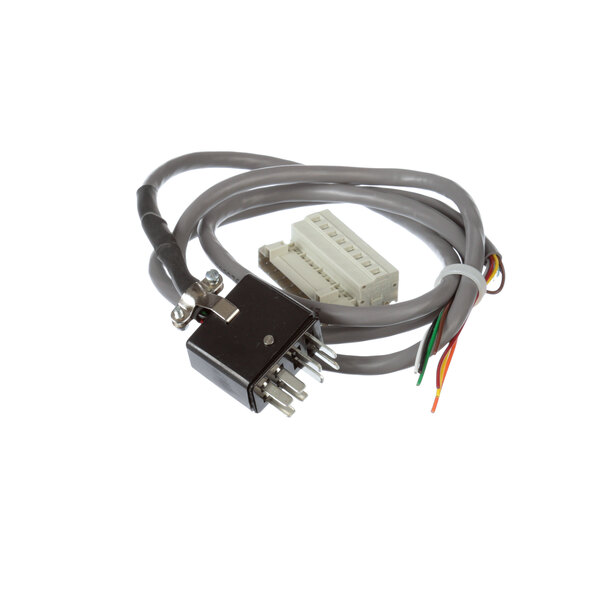 A Hatco 8-wire cable with a male plug and black and grey wires.