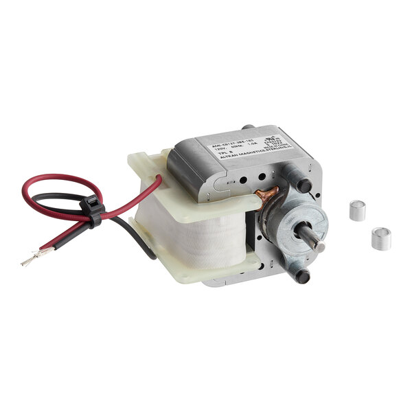 A Henny Penny blower motor with wires.