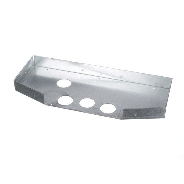 A Frymaster upper insulation retainer metal plate with holes.