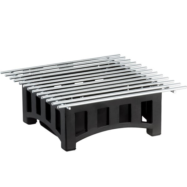 A black metal Cal-Mil Mission chafer alternative grate.