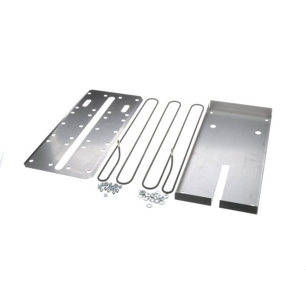A Vulcan Griddle Element with a wire and metal plate with holes.