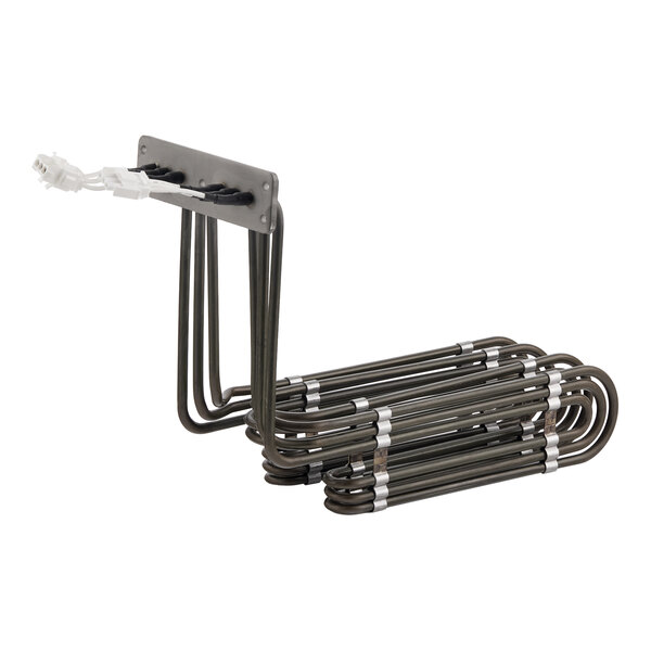 A metal heating element assembly for a commercial fryer, designed for 208v and 11kw power.