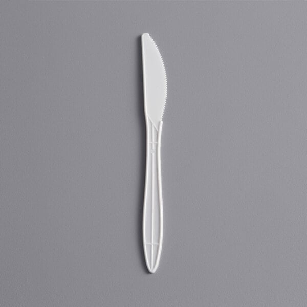 White Plastic Knife