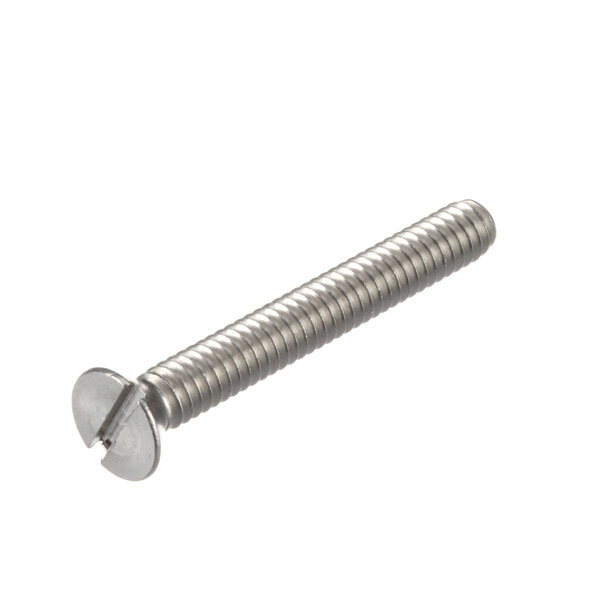 A close-up of a Blodgett R6314 screw on a white background.