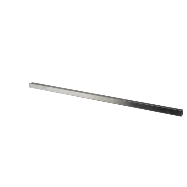 A long rectangular stainless steel metal bar.