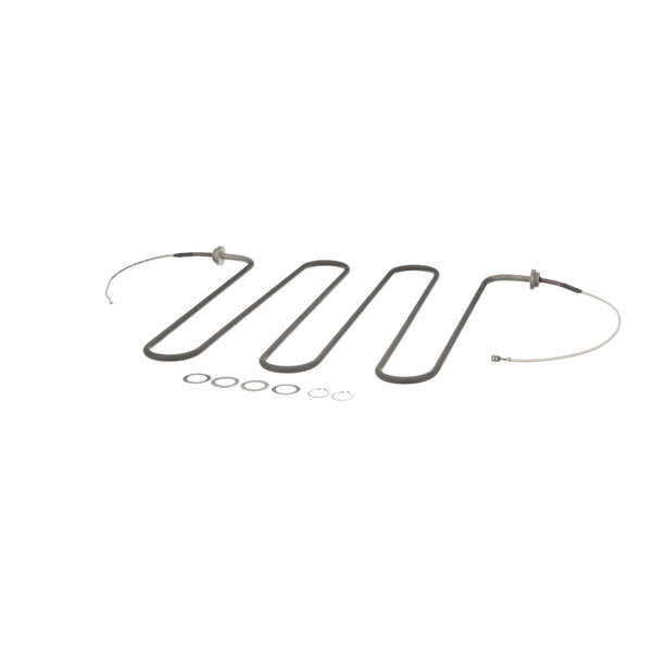 A TurboChef bottom heating element with wires and rings.