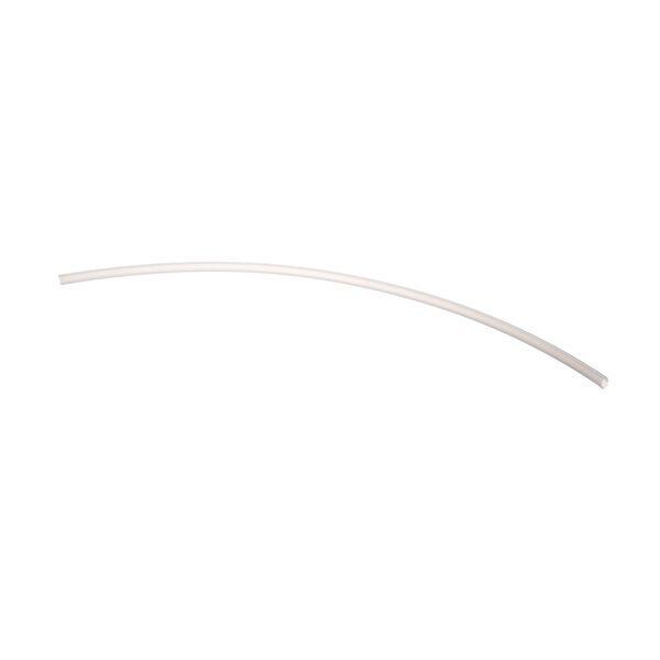 A white curved tube on a white background.