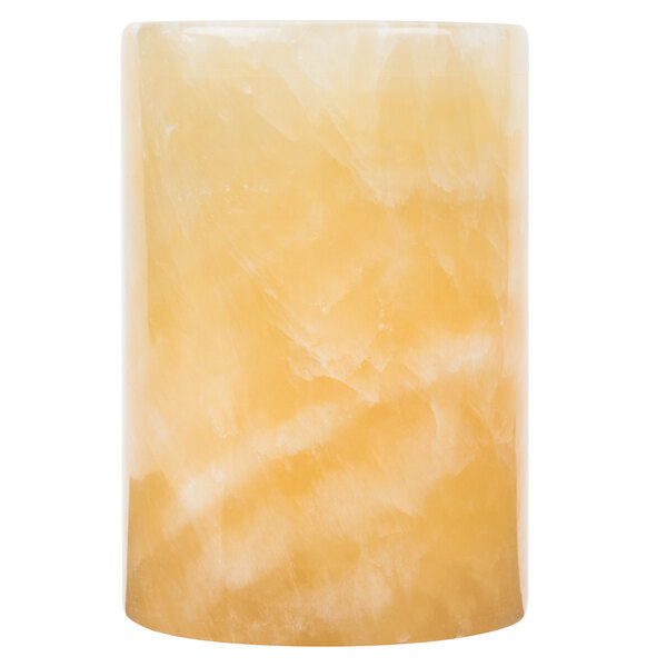 Sterno Products 80228 3 1 2 Alabaster Round Liquid Candle Holder