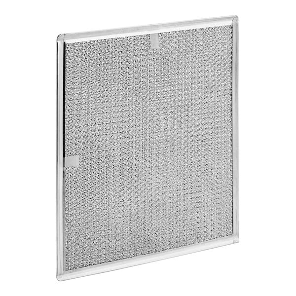 A close-up of a stainless steel mesh filter.