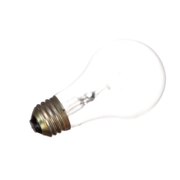 A Montague 65397-7 light bulb with a clear base and wire.