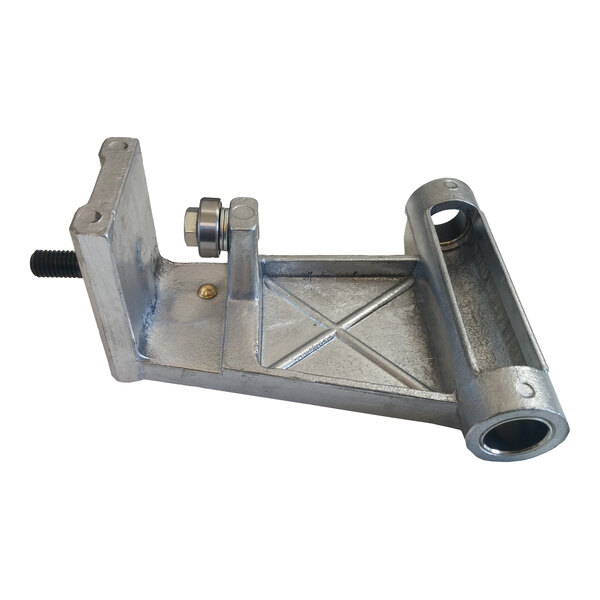 A metal Globe M352 chute slide assembly with a bearing and mounting points.