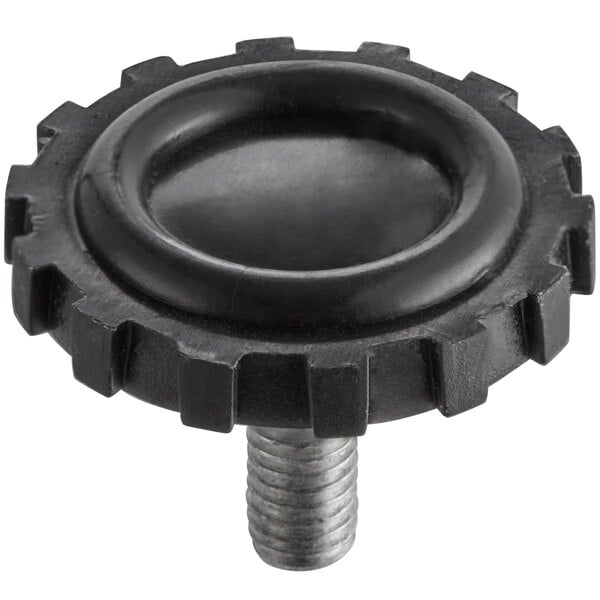 An Edlund P051 black leg with a screw on top.