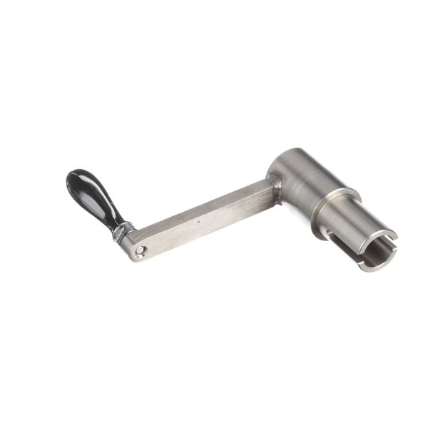 A Crown Steam Tilt Handle Assembly with a black metal handle.