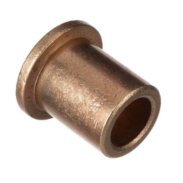 A close-up of a brass bushing.