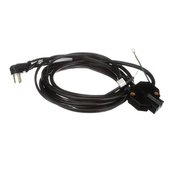 A black True Refrigeration electrical cord with a plug.
