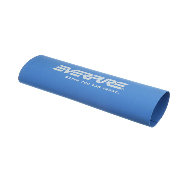 A blue rectangular sleeve with white text reading "Everpure EV650023 Bowl Sleeve 20 In"