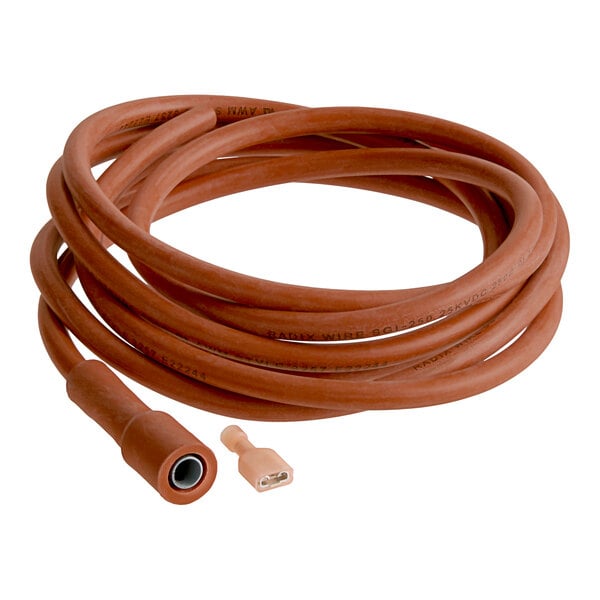 A brown Cleveland Ignitor cable with a connector.