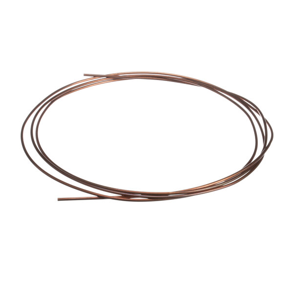 A close-up of a copper cap tube.