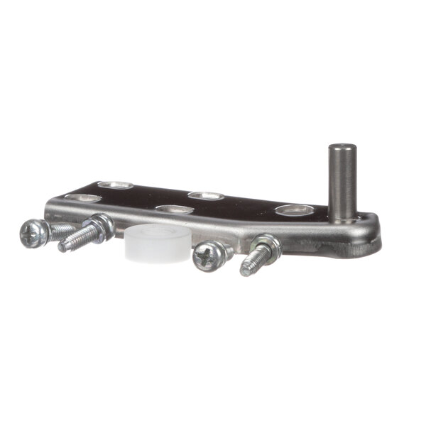 A close-up of a Norlake Ft-Hinge Bottom with screws and bolts.