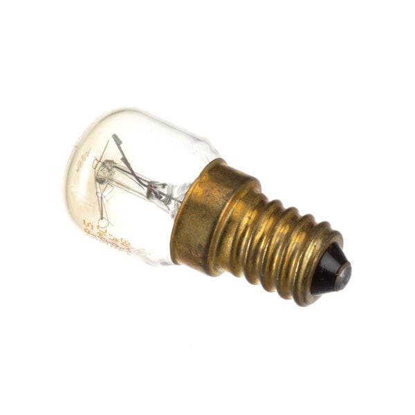 An Alto-Shaam LP-33274 light bulb with a black base and a small screw on the end.