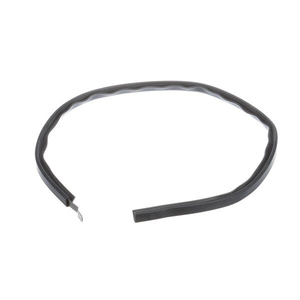 A black rubber gasket with a flat tip.