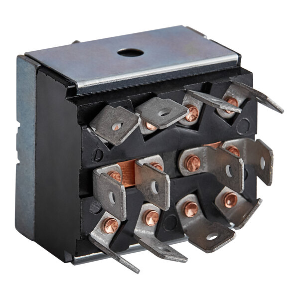 A black and white Henny Penny Power Switch.