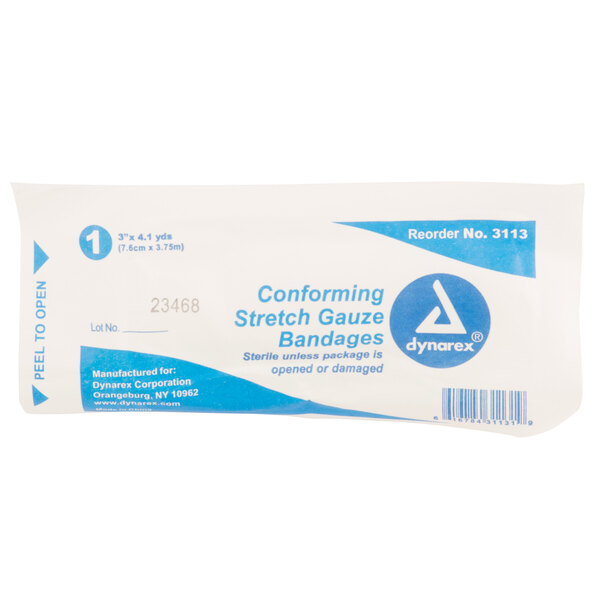 A blue and white package of Medi-First Water Jel burn supplies.