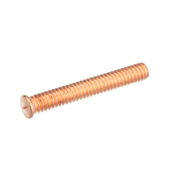 A close-up of a copper US Range weld stud screw.