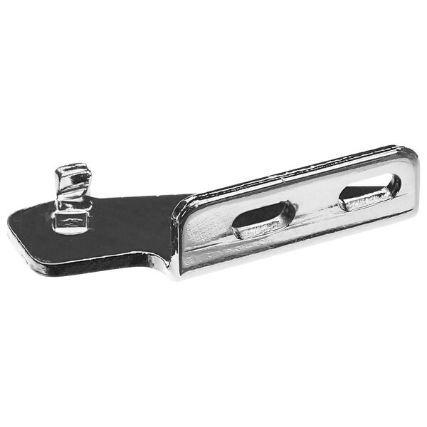 A close-up of a Randell hinge with a screw on the end.