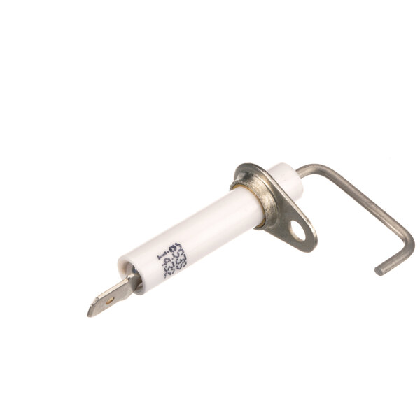 A Middleby Marshall M9530 ignitor with a white metal screw and a metal ring on a white tube.