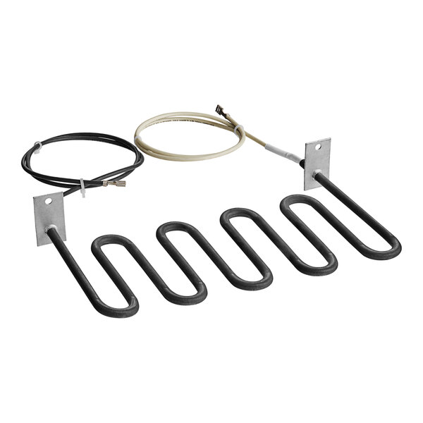 A set of three black wire hangers for a Metro Element cabinet.
